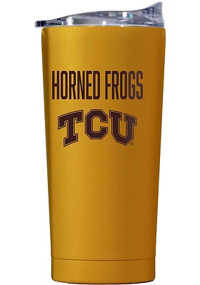 Logo Brands TCU Horned Frogs 20OZ Powder Coat Stainless Steel Tumbler