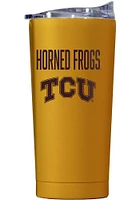 Logo Brands TCU Horned Frogs 20OZ Powder Coat Stainless Steel Tumbler