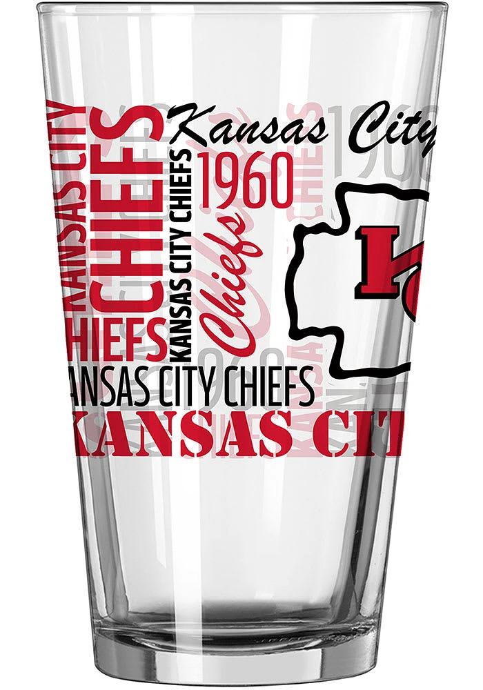 Kansas City Chiefs 16oz Spirit Pint Glass - Red