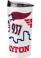 Dayton Flyers 20oz Native Stainless Steel Tumbler - White