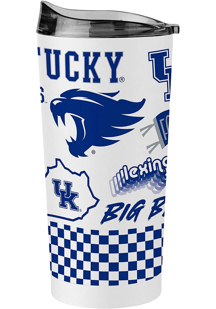 Kentucky Wildcats 20oz Native Stainless Steel Tumbler - White