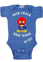Kansas Jayhawks Baby Blue Hawk Short Sleeve One Piece