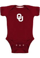 Oklahoma Sooners Baby Crimson Bailey Short Sleeve One Piece