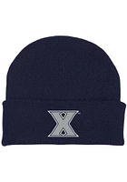 Xavier Musketeers Navy Blue Infant Cuffed Newborn Knit Hat