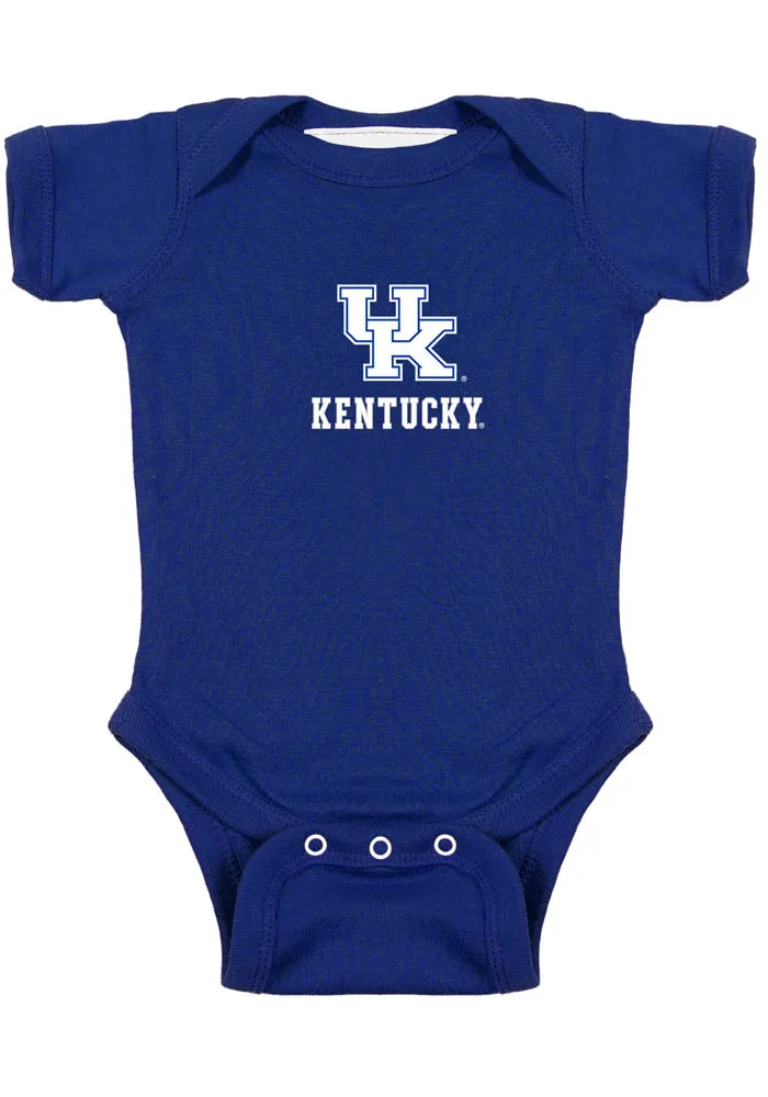 Kentucky Wildcats Baby Blue Logo Short Sleeve One Piece