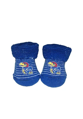 Kansas Jayhawks Striped Baby Bootie Boxed Set