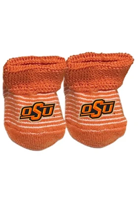 Oklahoma State Cowboys Stripe Baby Bootie Boxed Set