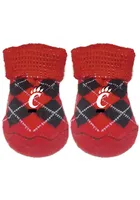 Cincinnati Bearcats Argyle Baby Bootie Boxed Set