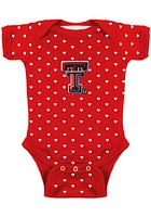 Texas Tech Red Raiders Baby Heart Short Sleeve One Piece