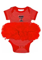 Texas Tech Red Raiders Baby Pin Dot Tutu Short Sleeve One Piece