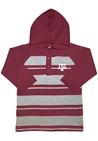 Texas A&M Aggies Toddler Maroon Rugby Stripe Long Sleeve Hooded Sweatshirt