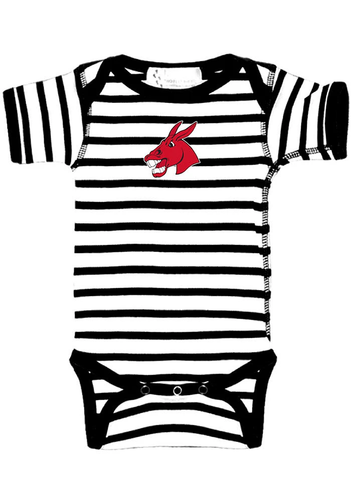 Central Missouri Mules Baby Black Skylar Short Sleeve One Piece