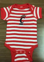 Cincinnati Bearcats Baby Red Skylar Short Sleeve One Piece