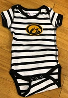 Iowa Hawkeyes Baby Black Skylar Short Sleeve One Piece