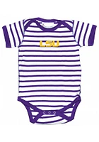 LSU Tigers Baby Purple Skylar Short Sleeve One Piece