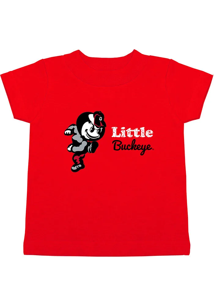 Brutus Buckeye Ohio State Buckeyes Infant Little Short Sleeve T-Shirt Red