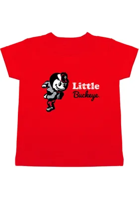 Brutus Buckeye Ohio State Buckeyes Infant Little Short Sleeve T-Shirt Red