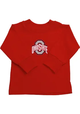 Ohio State Buckeyes Toddler Red Primary Logo Long Sleeve T-Shirt