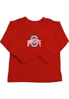 Ohio State Buckeyes Toddler Red Primary Logo Long Sleeve T-Shirt