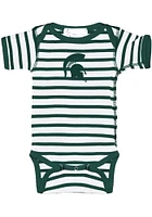 Michigan State Spartans Baby Green Skylar Short Sleeve One Piece