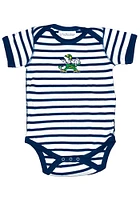 Notre Dame Fighting Irish Baby Navy Blue Skylar Short Sleeve One Piece