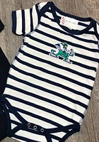 Notre Dame Fighting Irish Baby Navy Blue Skylar Short Sleeve One Piece