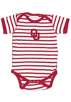 Oklahoma Sooners Baby Crimson Skylar Short Sleeve One Piece
