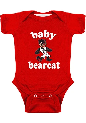 Cincinnati Bearcats Baby Black Bearcat Short Sleeve One Piece