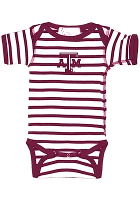 Texas A&M Aggies Baby Maroon Skylar Short Sleeve One Piece