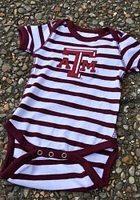 Texas A&M Aggies Baby Maroon Skylar Short Sleeve One Piece