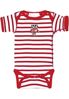 Wisconsin Badgers Baby Crimson Skylar Short Sleeve One Piece
