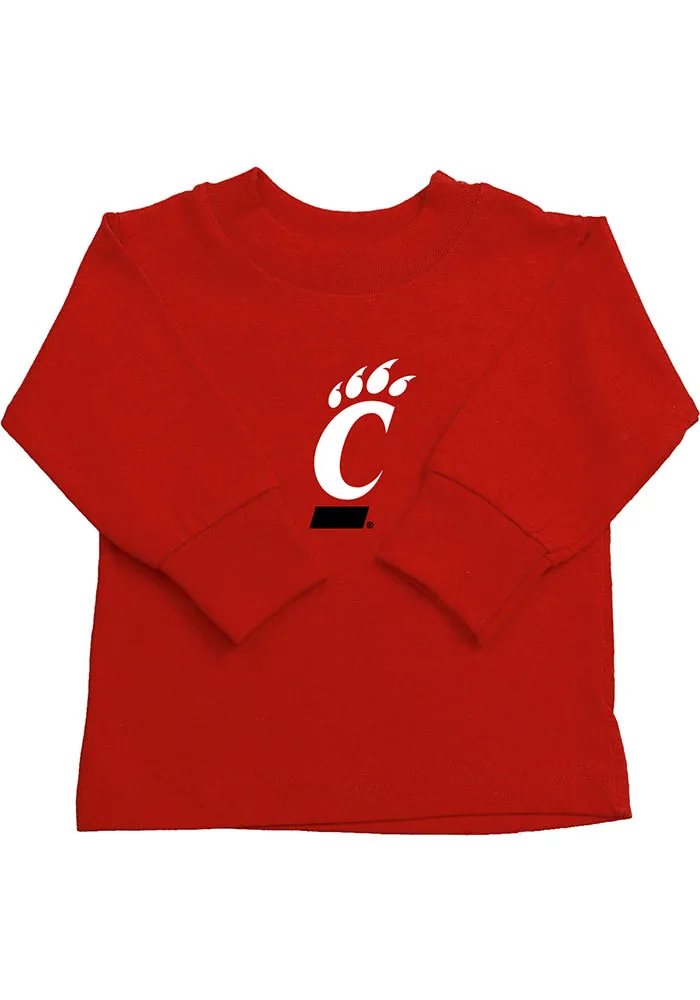 Cincinnati Bearcats Toddler Red Primary Logo Long Sleeve T-Shirt