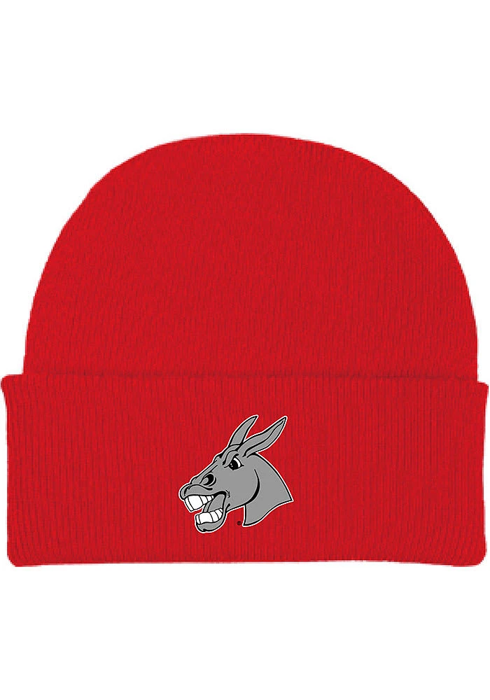 Central Missouri Mules Red Cuffed Newborn Knit Hat