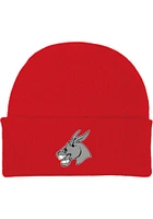 Central Missouri Mules Red Cuffed Newborn Knit Hat