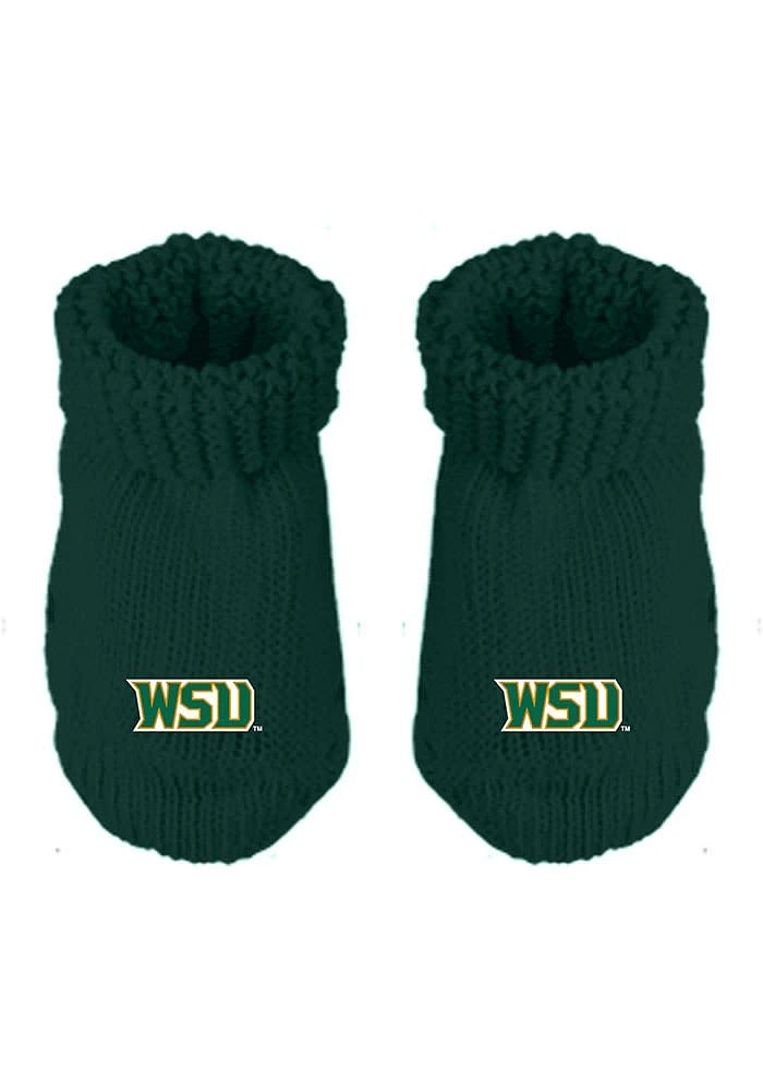 Wright State Raiders Knit Baby Bootie Boxed Set