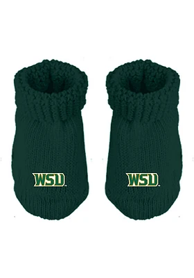 Wright State Raiders Knit Baby Bootie Boxed Set