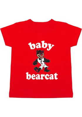 Cincinnati Bearcats Infant Baby Bearcat Short Sleeve T-Shirt Red