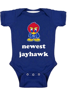 Kansas Jayhawks Baby Blue Newest Jayhawk Short Sleeve One Piece
