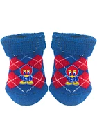 Kansas Jayhawks Argyle Baby Bootie Boxed Set