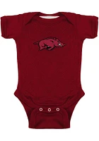 Arkansas Razorbacks Baby Cardinal Bailey Primary Short Sleeve One Piece