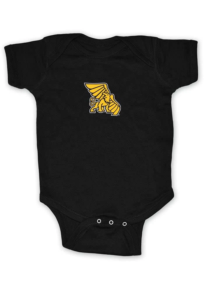 Missouri Western Griffons Baby Black Bailey Primary Short Sleeve One Piece