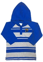 Kentucky Wildcats Toddler Blue Rugby Stripe Long Sleeve Hooded Sweatshirt