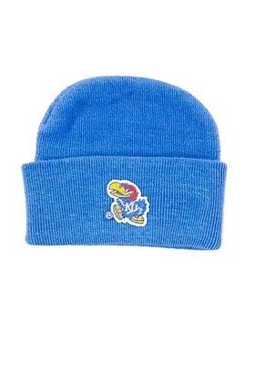 Kansas Jayhawks Blue Cuffed Newborn Knit Hat
