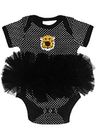 Missouri Tigers Baby Black Pin Dot Short Sleeve One Piece