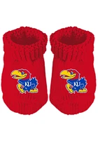 Kansas Jayhawks Knit Baby Bootie Boxed Set