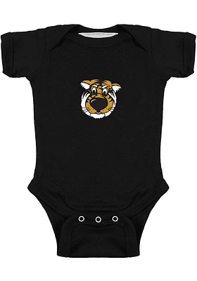 Missouri Tigers Baby Black Big Mascot Short Sleeve One Piece