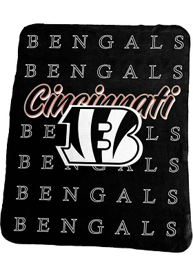 Cincinnati Bengals Repeating Fleece Fleece Blanket