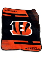 Cincinnati Bengals Stripe Raschel Blanket