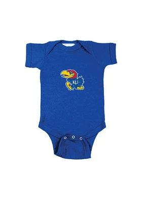 Kansas Jayhawks Baby Blue Bailey Short Sleeve One Piece