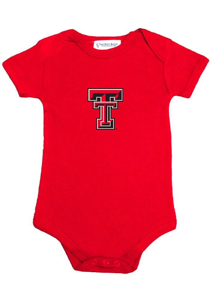 Texas Tech Red Raiders Baby Embroidered Logo Short Sleeve One Piece